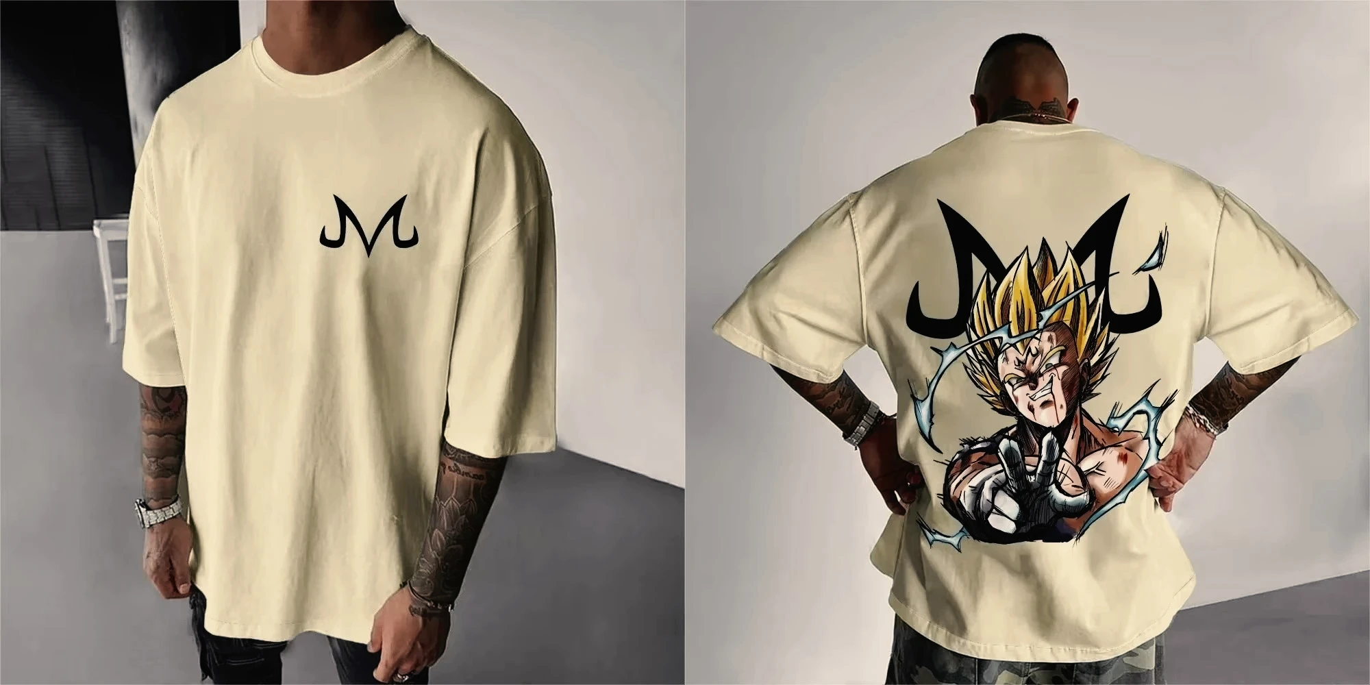 Dragon Ball Z Print Short Sleeve Cotton T-Shirt Son Goku Vegeta Men Women Clothes Harajuku Y2k Tee Vintage Summer Streetwear view 5