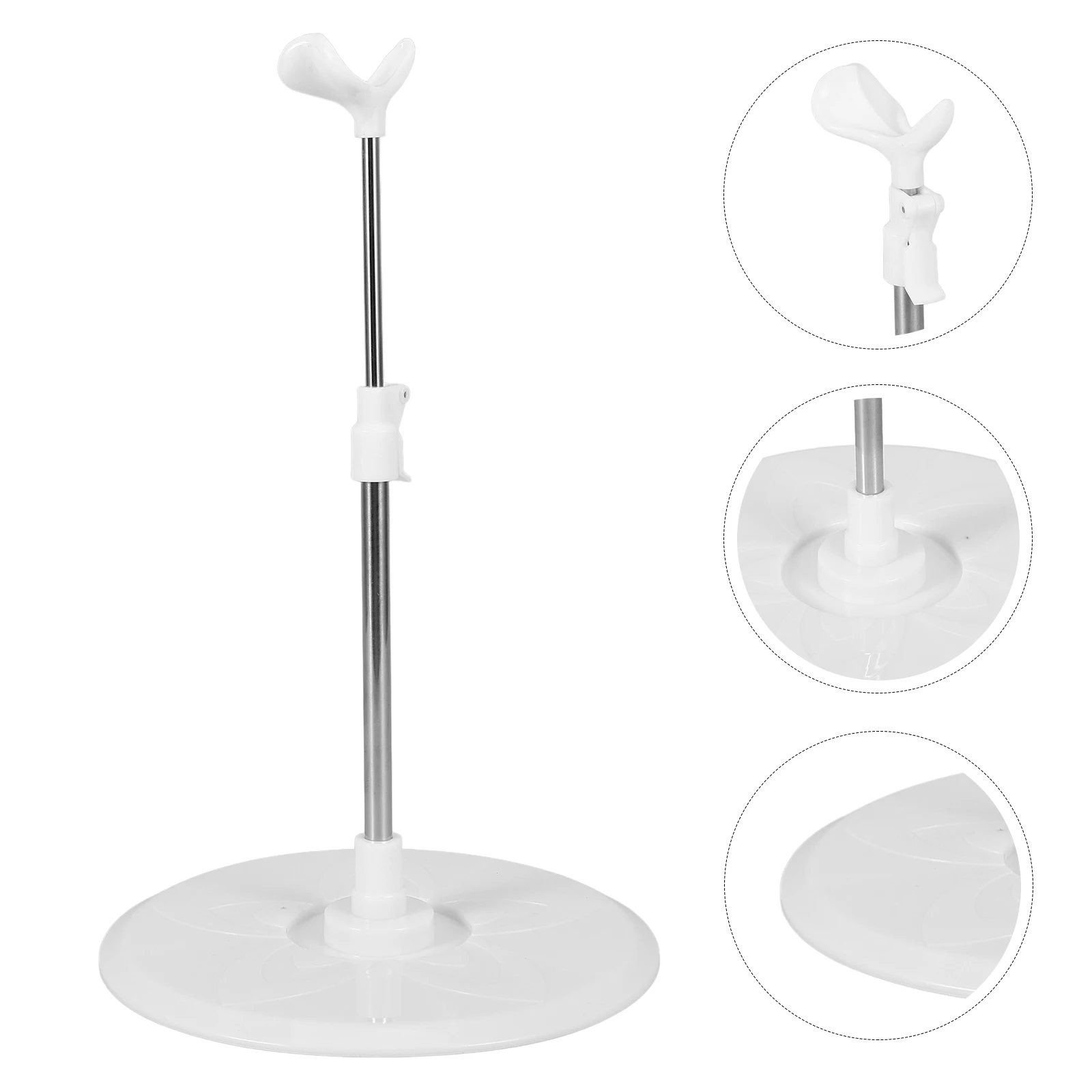 

Adjustable Support Holder Abs Stainless Steel Stable Figure Stand Display Rack Indoor Minimalist Space-Saving
