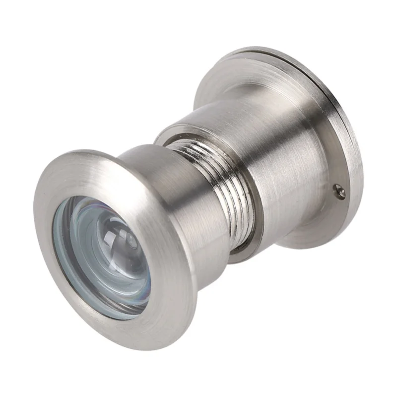 

Дверной глазок E2 28 мм с широким углом обзора, защитной крышкой, матовый хромированный, медный, противовзломный, с зеркальным эффектом