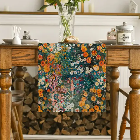 새 모자이크 덩굴 격자 테이블 러너, 웨딩 장식 천, 식사 장식, 커피 테이블 러너, 세탁 가능한 긴 천