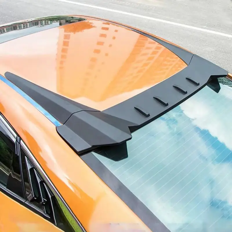 

Carbon Black TR Style Rear Spoiler Assembly, 2015-2021 Car Modified Tail Wing & Trunk Trim Kit