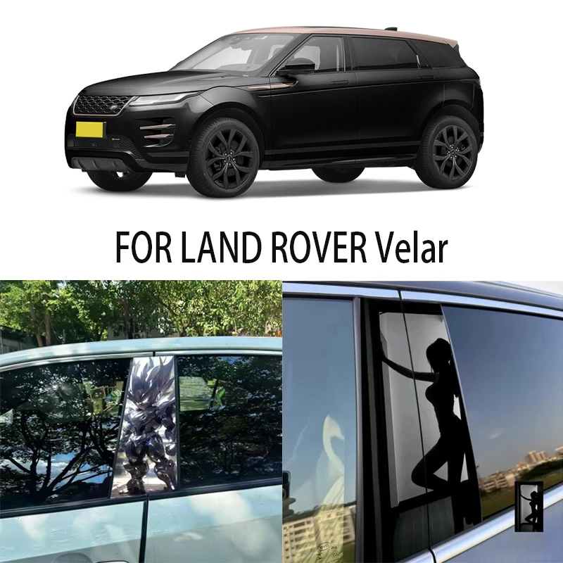 

Door Window Decoration Trims Pillar Posts Stickers Auto Styling For LAND ROVER Velar Car accessories