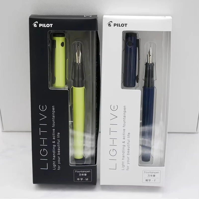 PILOT LIGHTIVE Fountain Pen Matte Sky Blue Limited Edition Sealed Ink Cap Smooth Writing Student Office Pen School Supplies