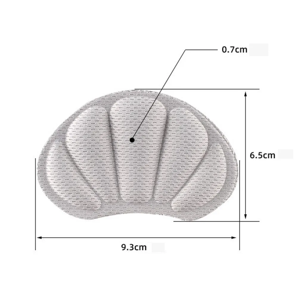 Adesivi per tallone protezione per tacchi comodi cuscinetti di mezza taglia regolabili sollievo dal dolore solette adesive per la cura dei piedi per scarpe sportive