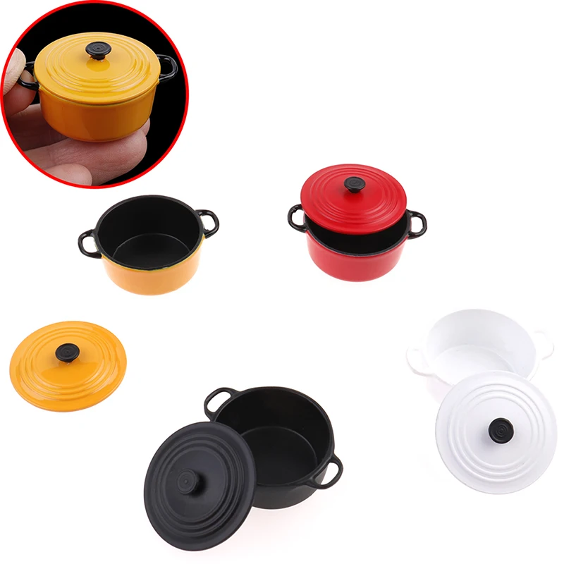 34*17mm 1:12 dollhouse miniature kitchen cooking ware pot boiler pan toy