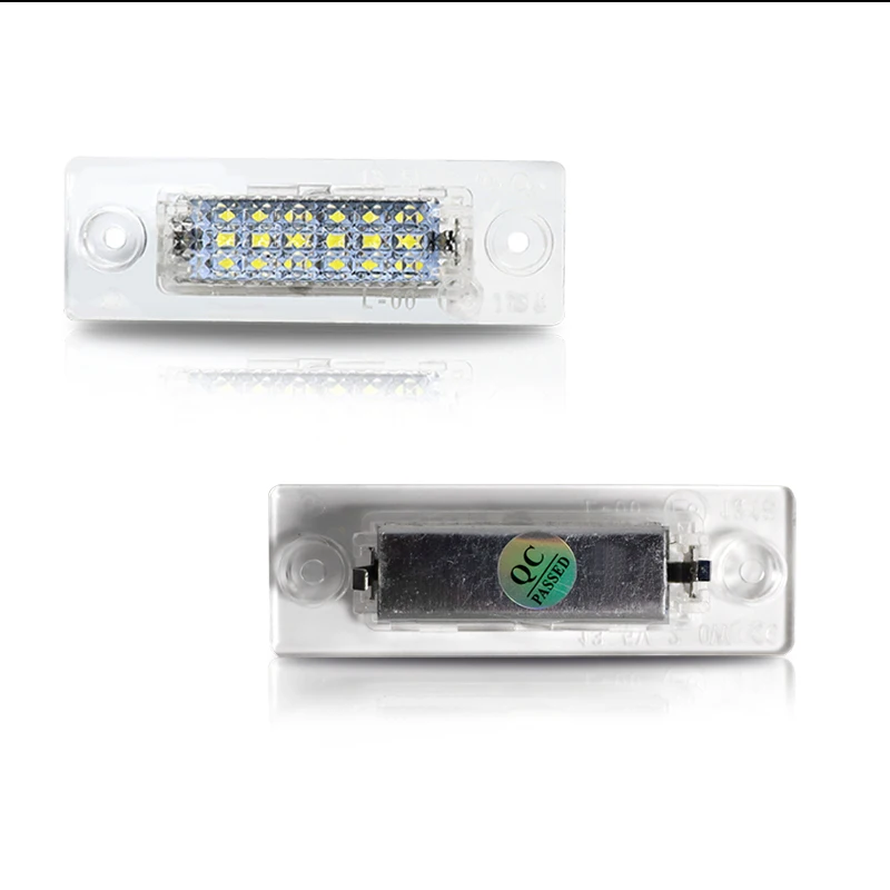 2x Rear LED SMD License Number Plate Light Lamp For Passat B6 Variant B5 VW Golf MK5 Plus Caddy Touran Jetta VI Transporter T5