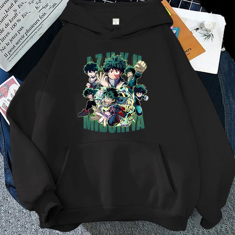 New Anime Deku Print Hoodie Women Men Casual Tops Autumn And Winter Sweatshirts Long Sleeve Harajuku Pullover Hoodies