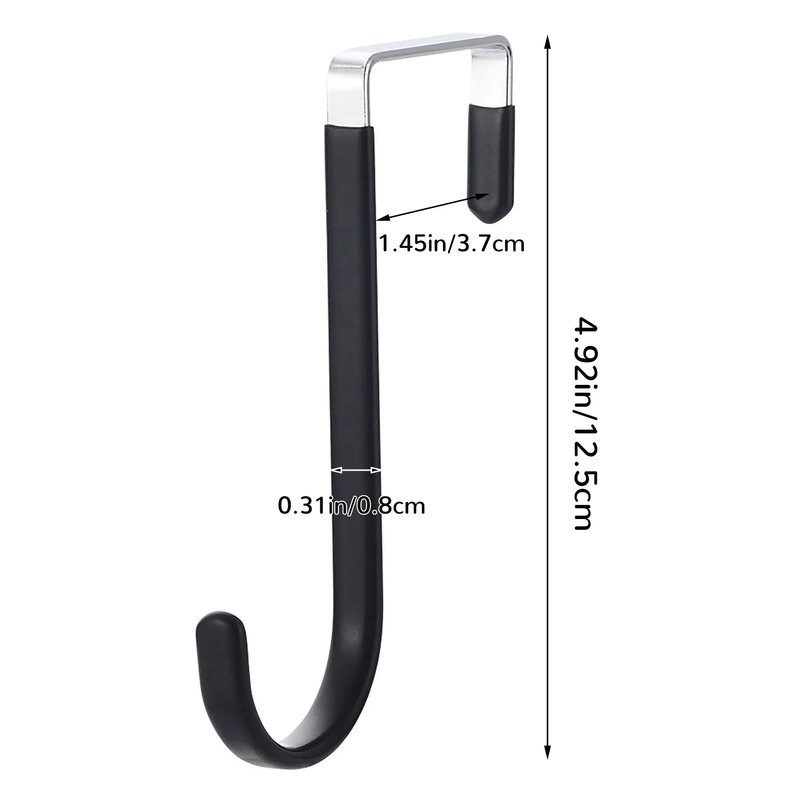Metal Hooks Kitchen Cabinet Door Back Hook Bathroom Hanging Rack Clothes Coat Hat Towel Hanger Storage Hook Office Accessories