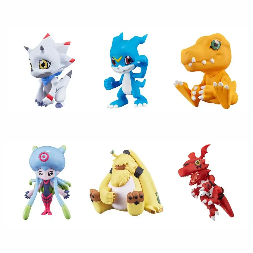 BANDAI Digital Monster Action Figures Model Gomamon Angoramon Jellymon Agumon Guilmon Gashapon Data Cable USB Line Ornaments