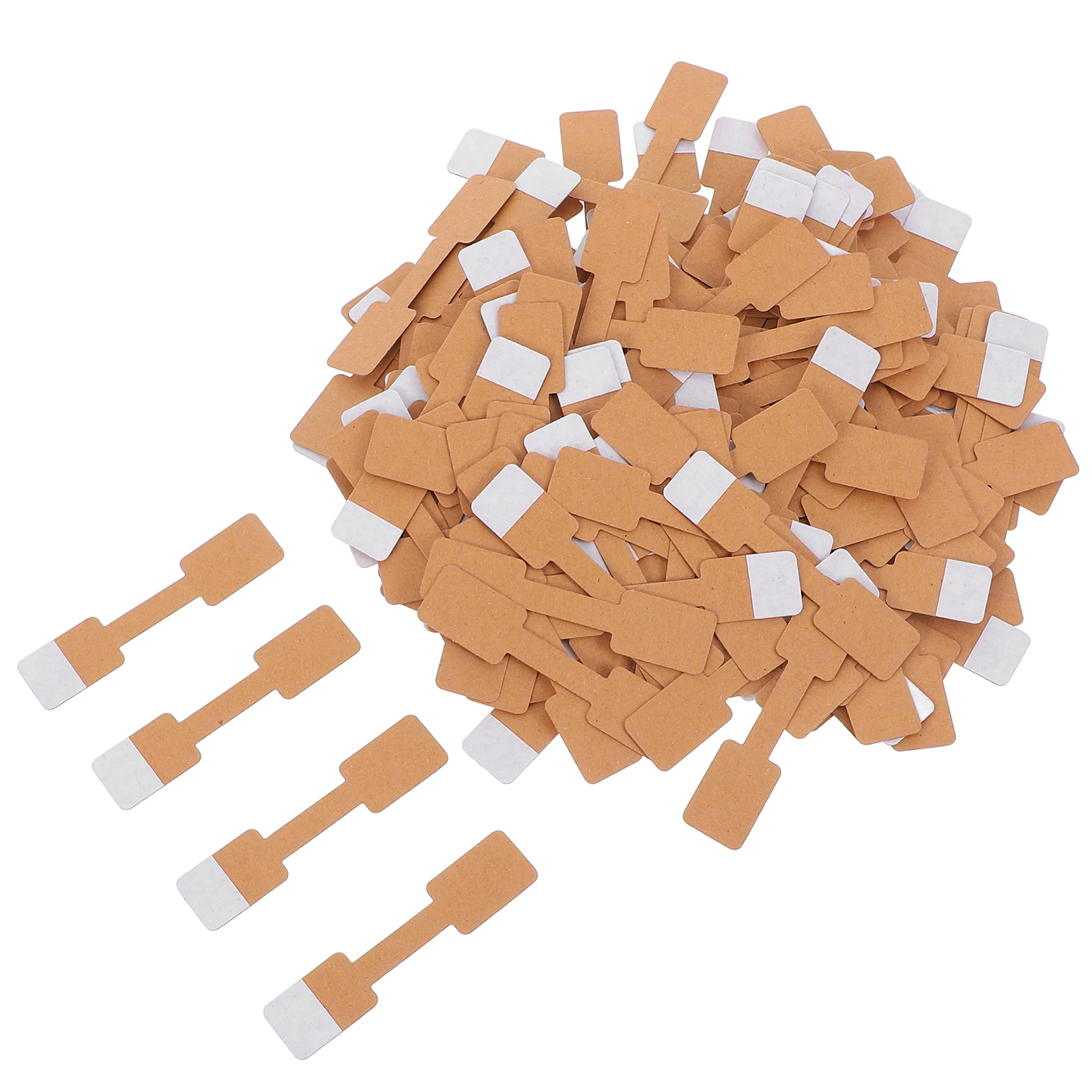 

200 Pcs Paper Tags Price Necklace Clothing and Labels Self Adhesive Jewelry Display