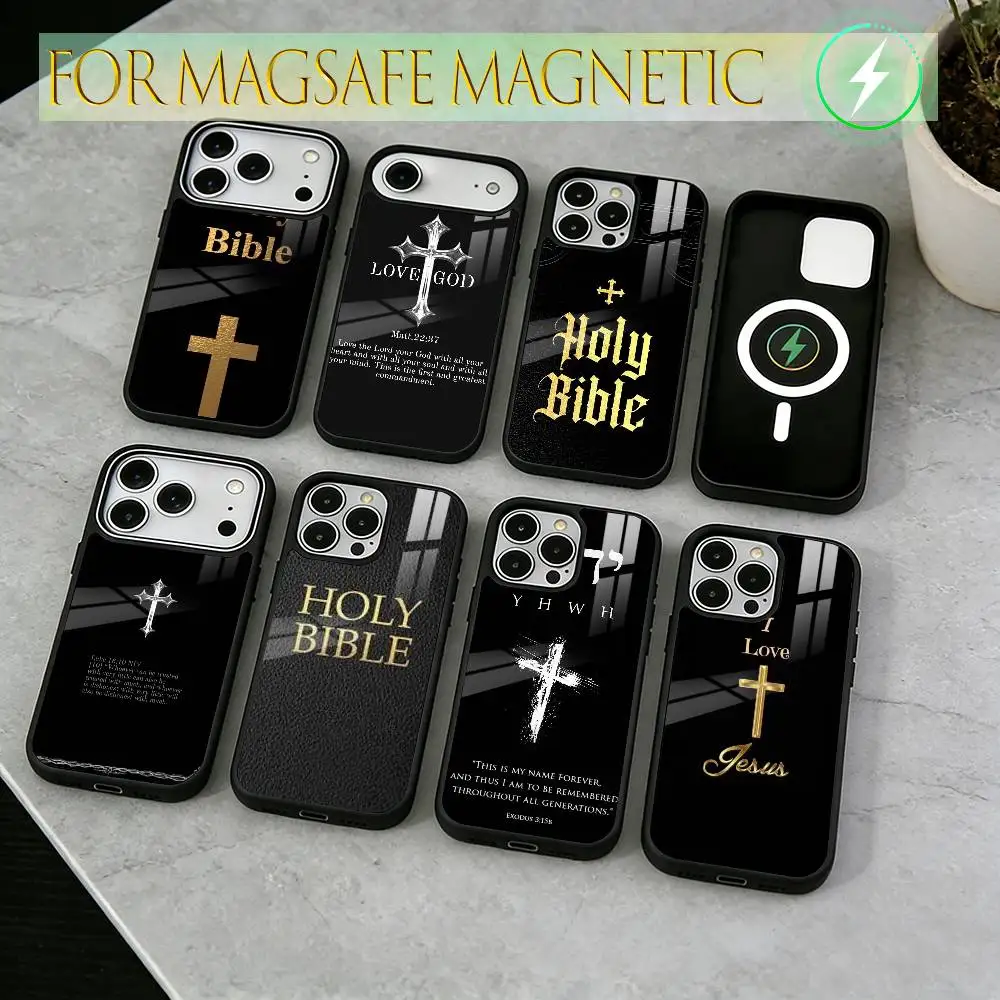 

The Bible Phone Case For iPhone17,16,15,14,13,12,11 Plus,Pro Magnetic For Magsafe Wireless Charging