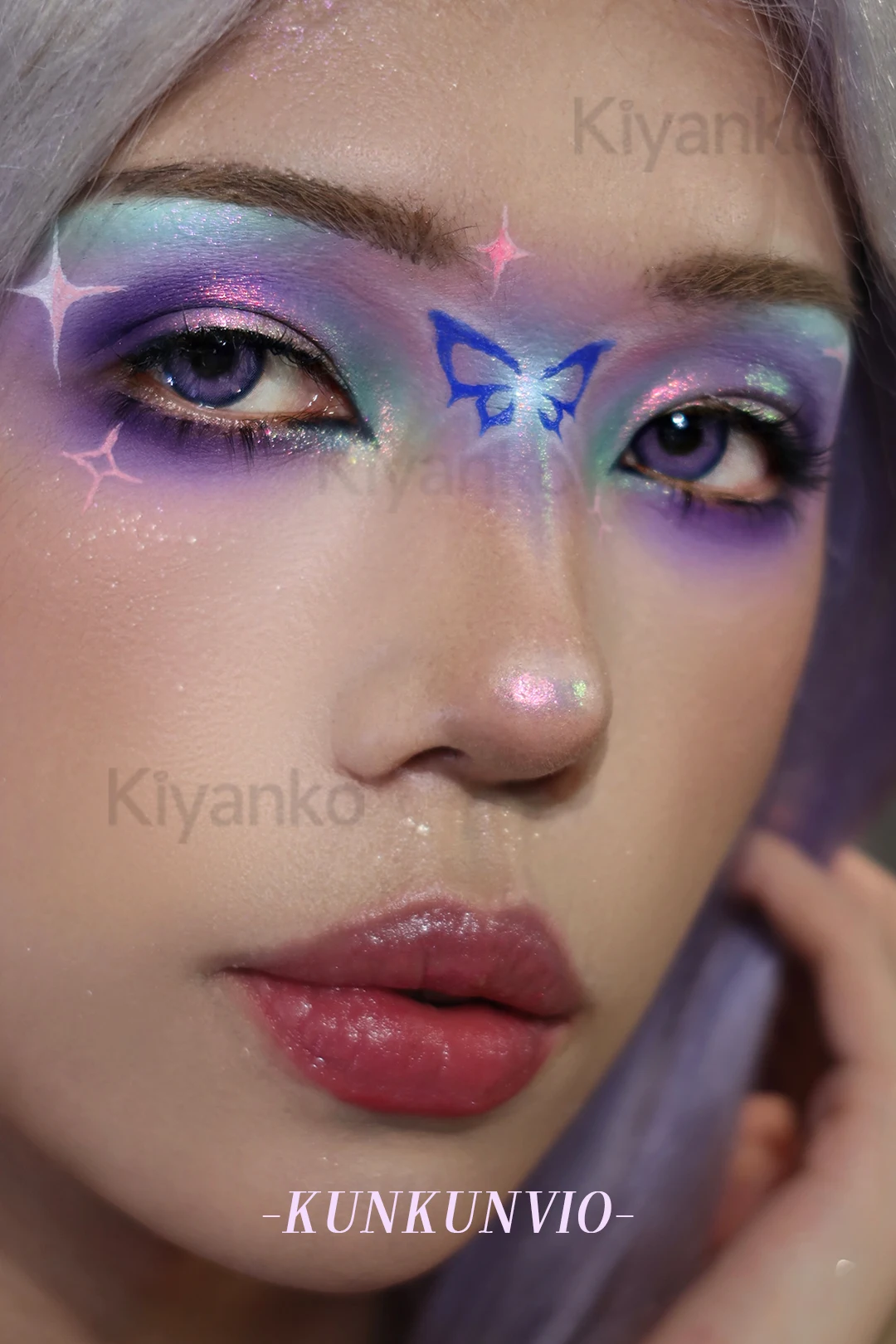 Backlight Butterfly Twelve-color matte Pearl Chameleon Eyeshadow Tray Sparkle Eyeshadow Rare beauty cosmetics products