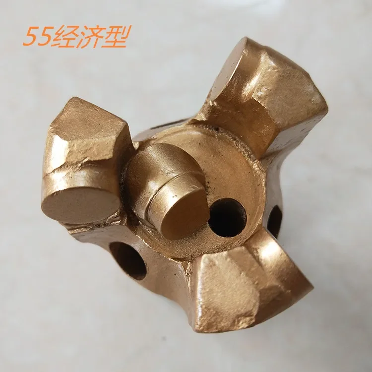 Diamond composite piece water well drill bit three-wing anchor geological concrete pipe laying machine water drill bit