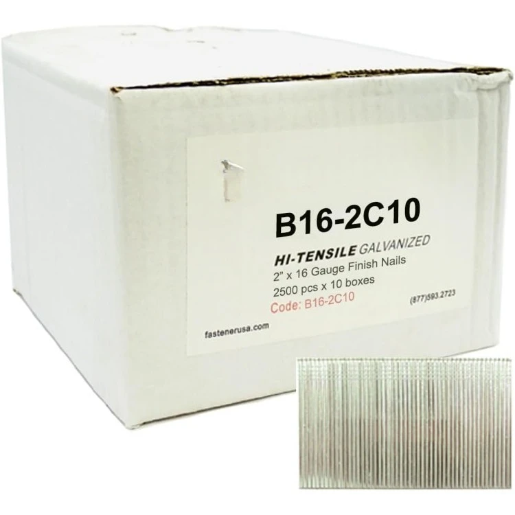 

2" Finish Nails 16GA GALV 25,000ct | B16-2C10