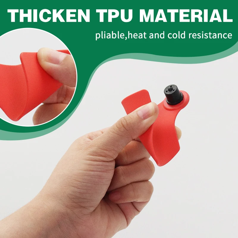 動物用厚手TPU素材耐衝撃耳標 家禽識別 牛 酪農 黒点耳標