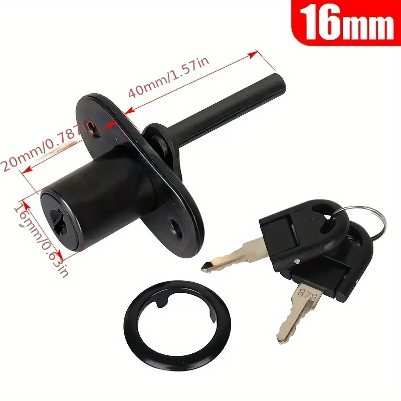 

Cabinet Drawer Lock with 2 Keys lock cylinder for Door Mailbox office desk drawer Tool Box Furniture Hardware wardrobe Cam Locks