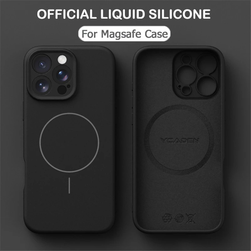 Luxury Magnetic Liquid Soft Silicone For Magsafe Case For OPPO FIND X9 X8 Pro Ultra X8S Plus Reno 14 Pro Shockproof Cover