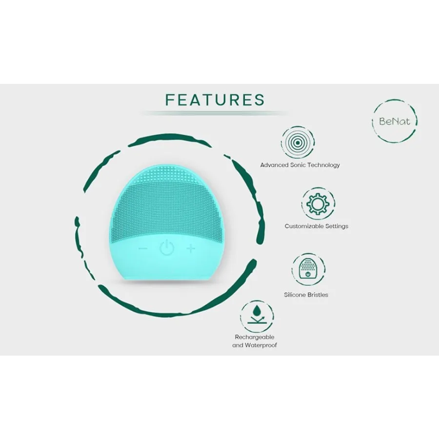 Cepillo de limpieza facial recargable