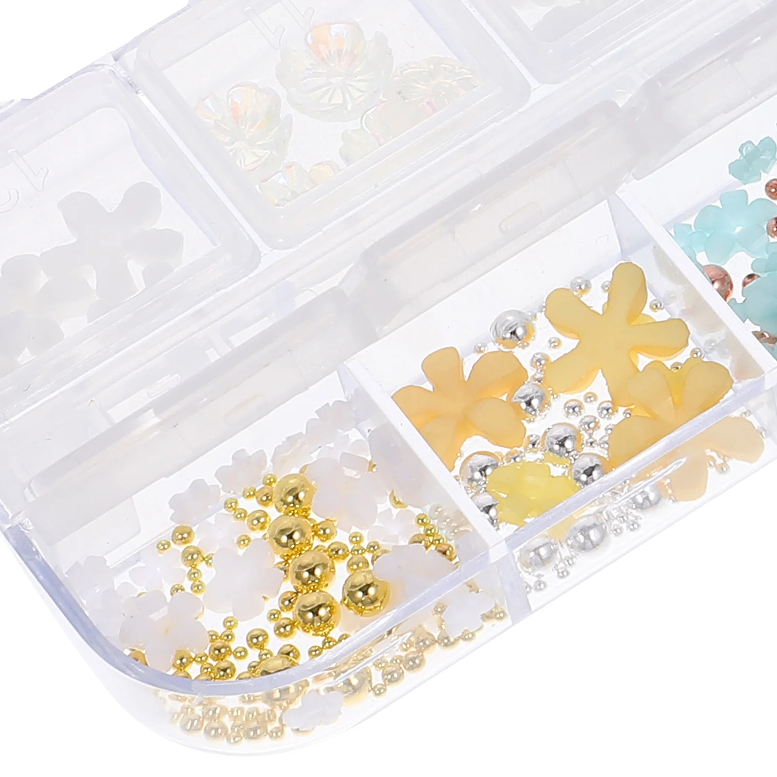 

Mikinona Christmas Nail Art Charms 2 Packs Decorative Glitter Sequins for Manicure Design