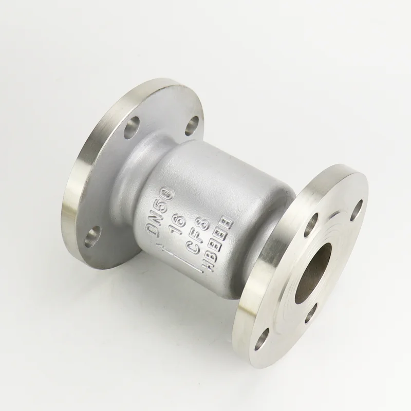 H42W-16P DN25-DN200 stainless steel check valve CF8 CF8M CF3M vertical flange check valve pipeline check valve