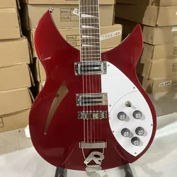 Rickenbacker 330 Electric Guitar Metal Red Color Semi Hollow Body Rosewood Fingerboard High Quality Guitarra Free Shipping