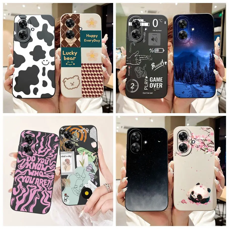 For Realme Note 60 Case Luxury Art Painted Cover Shockproof Soft TPU Phone Case For Realme Note 50 Note50 Note60 Back Cover Bags