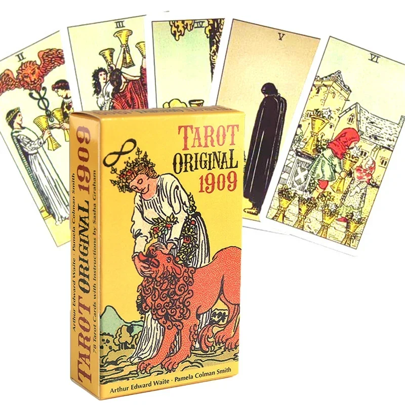 

Fast Ship HOT Tarot Original 1909 Deck Cards English Classic 1909 Tarot 78 Card Popular Deck Card Game Board PDF Guidebook