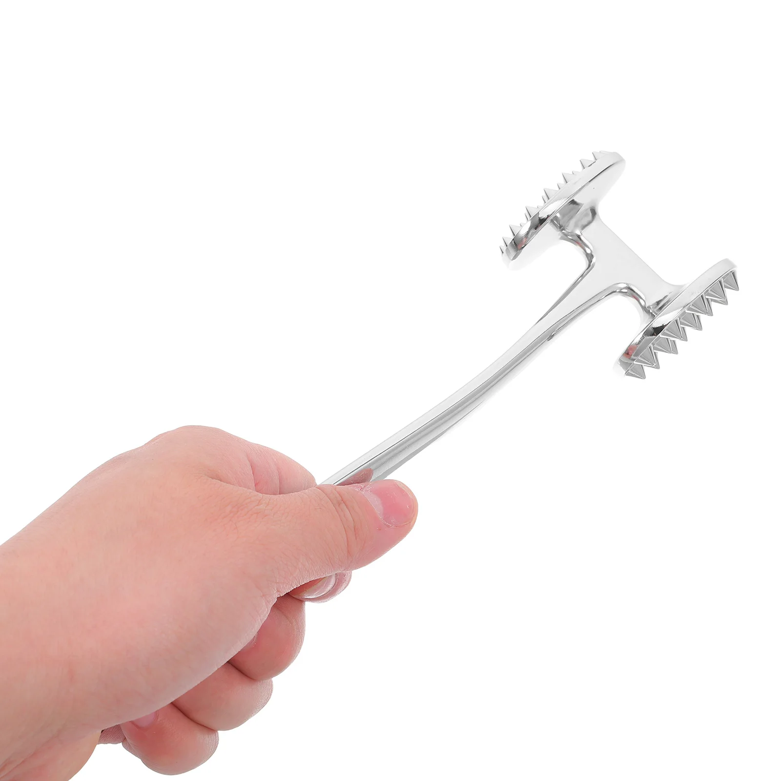

Meat Tenderizer Food Mallet Pounder Double Sided Hammer Gavel Dual-side Silver Kitchen Chicken