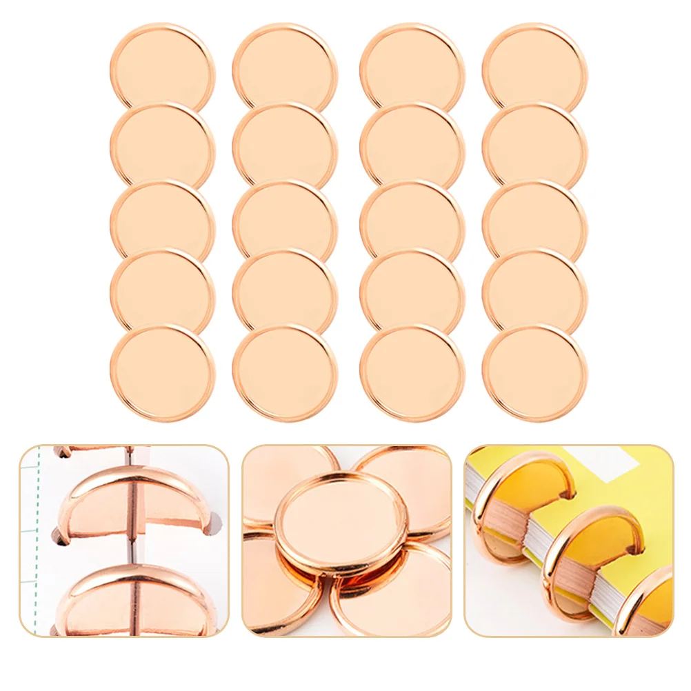 

20Pcs Loose Leaf Binding Discs ABS Book Binding Rings for DIY Planners Notebook Fix Discs Bright Colors Organizer