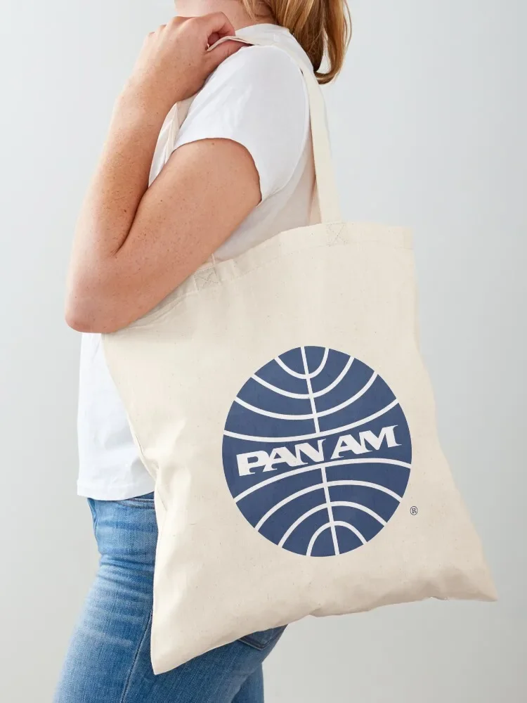 

Pan Am Mid 1950s Globe Inverted Tote Bag shopper bag women Shopper Large bags for women Canvas