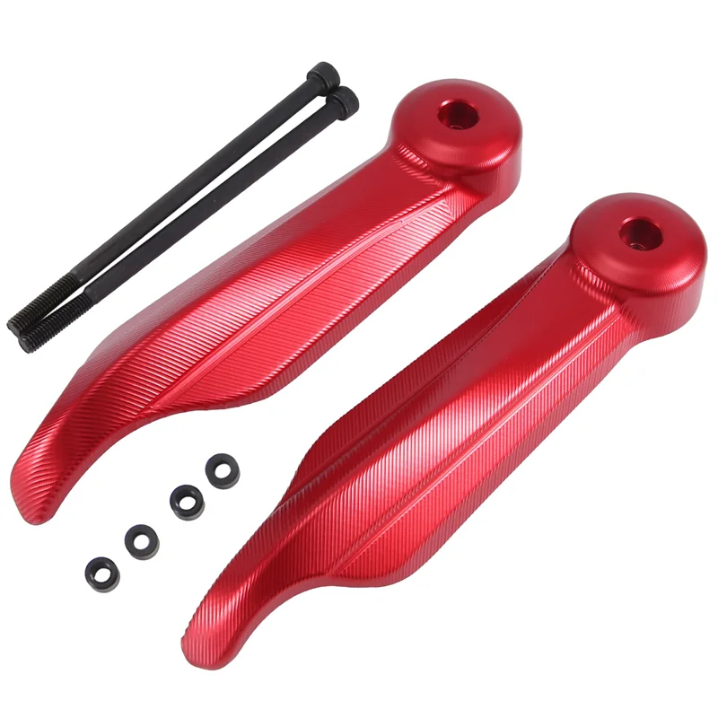 

Motorcycle Handlebar Handguard Protection Sliders Hand Guard Protector For Ducati Multistrada V4 2021- Desert X Parts (Red)-AS55