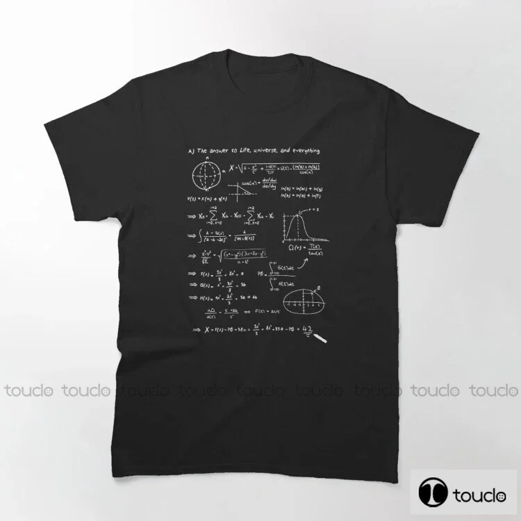 New The Answer To Life Univers And Everything Men'S Classic Graphic T-Shirt Men T-Shirt Men Cotton Tees Tops Harajuku Streetwea
