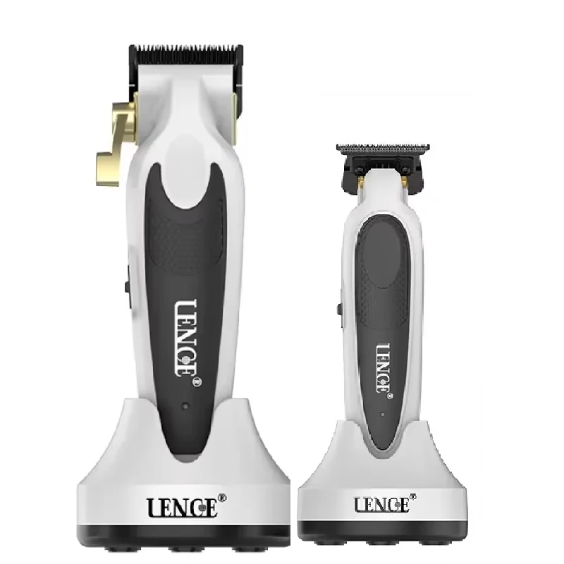 LENCE PRO Hair Clippers Kit,2pcs Hair Clippers for Men,Professional Barber Clippers and Trimmer Set,Cordless Hair Clipper