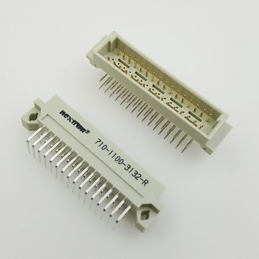 10Pcs 332 2*16P 2Row16Pin DIN41612 Series DIN CONNECTOR 32PIN FEMALE RIGHT ANGLE PINS EUROPEAN SOCKET YANNIU