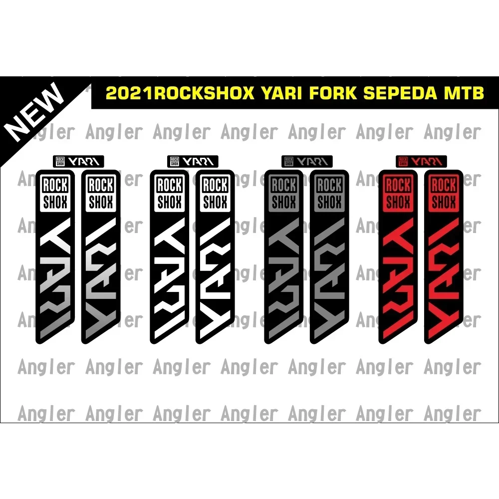 1PC 2021 YARI Fork Sticker Waterproof Vinyl Decal for ROCKSHOX MTB Mountain Bike Front Fork Decor