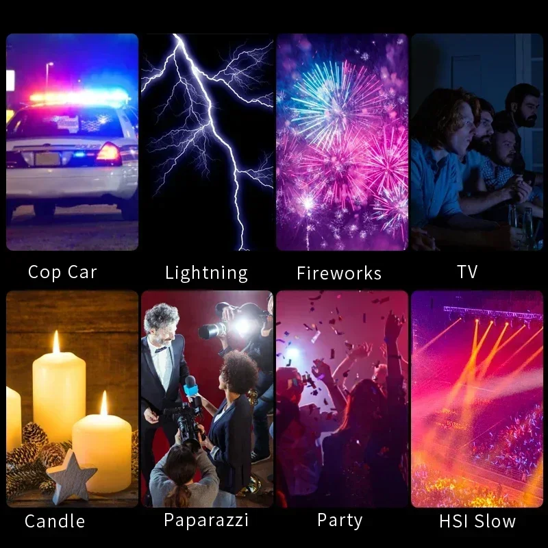 US.EU VL120 RGB LED Video Light Camera Light Full Color Rechargeable 3100mAh Dimmable 2500-9000K Panel Light Photo Studio Lamp