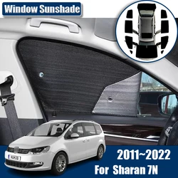 For Volkswagen Sharan 7N VW SEAT Alhambra 2011~2022 Accessories Car Full Coverage Sunshade Sunscreen Window Anti-UV Visors Parts