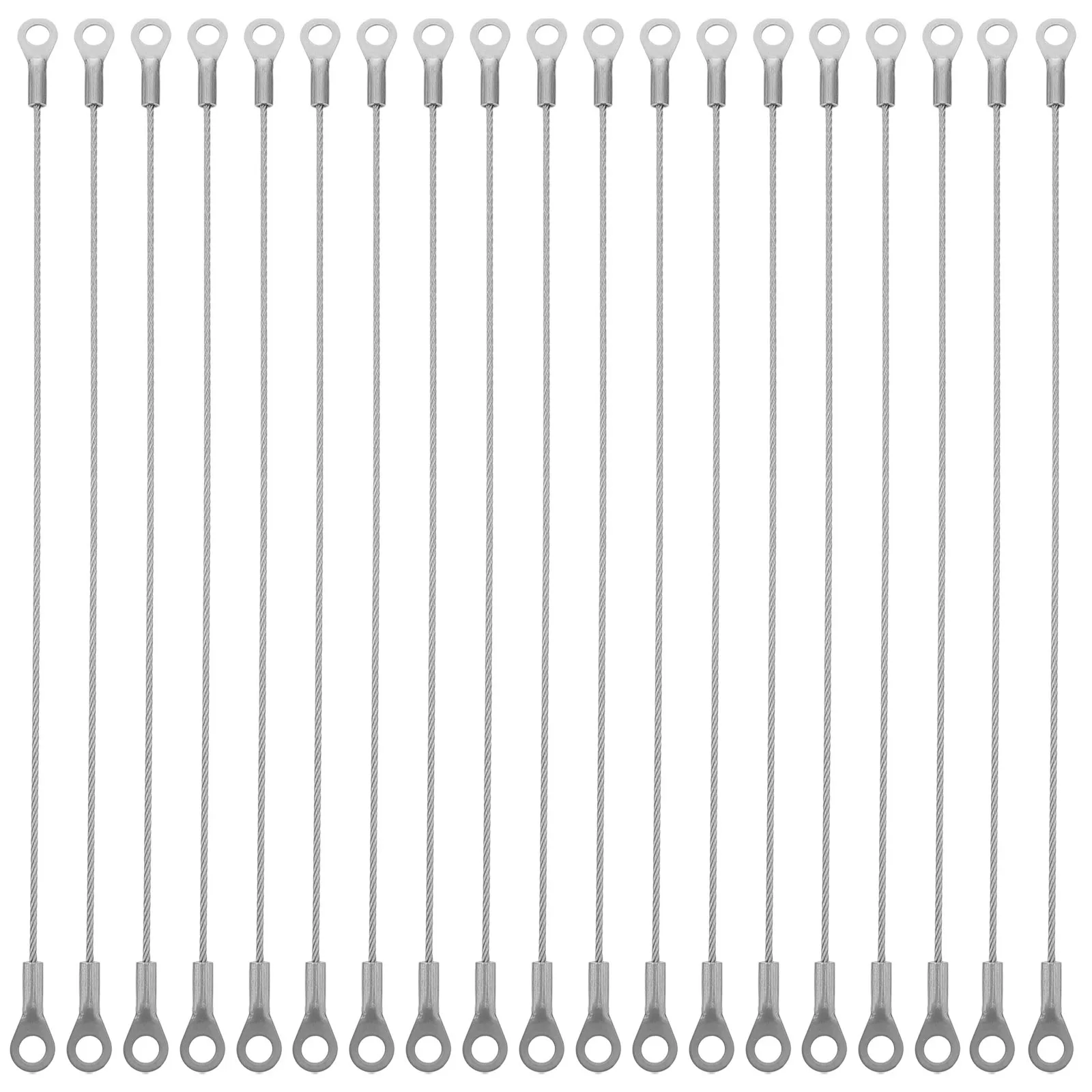 

20 Pcs Stainless Steel Cable Picture Hanging Wire 304 Metal Frame Hanger Light Kit Heavy Duty Indoor Outdoor Craft