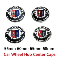 4pcs ALPINA 56mm 60mm 65mm 68mm Car Wheel Hub Center Caps Rims Dust-Proof Cover Badge Logo Emblem For Auto Exterior Accessories