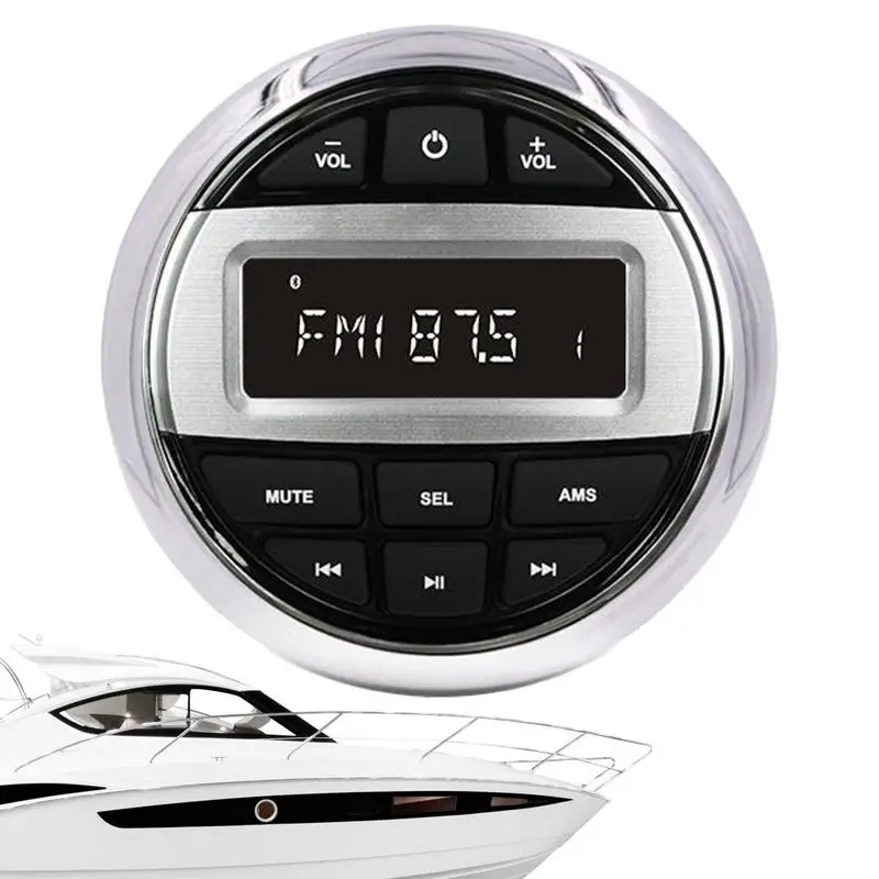 

Car FM Transmitter Modulator Car Wireless Player Adapter Round Car Radio Receiver Player Fm Radio For Cars Boats Yachts