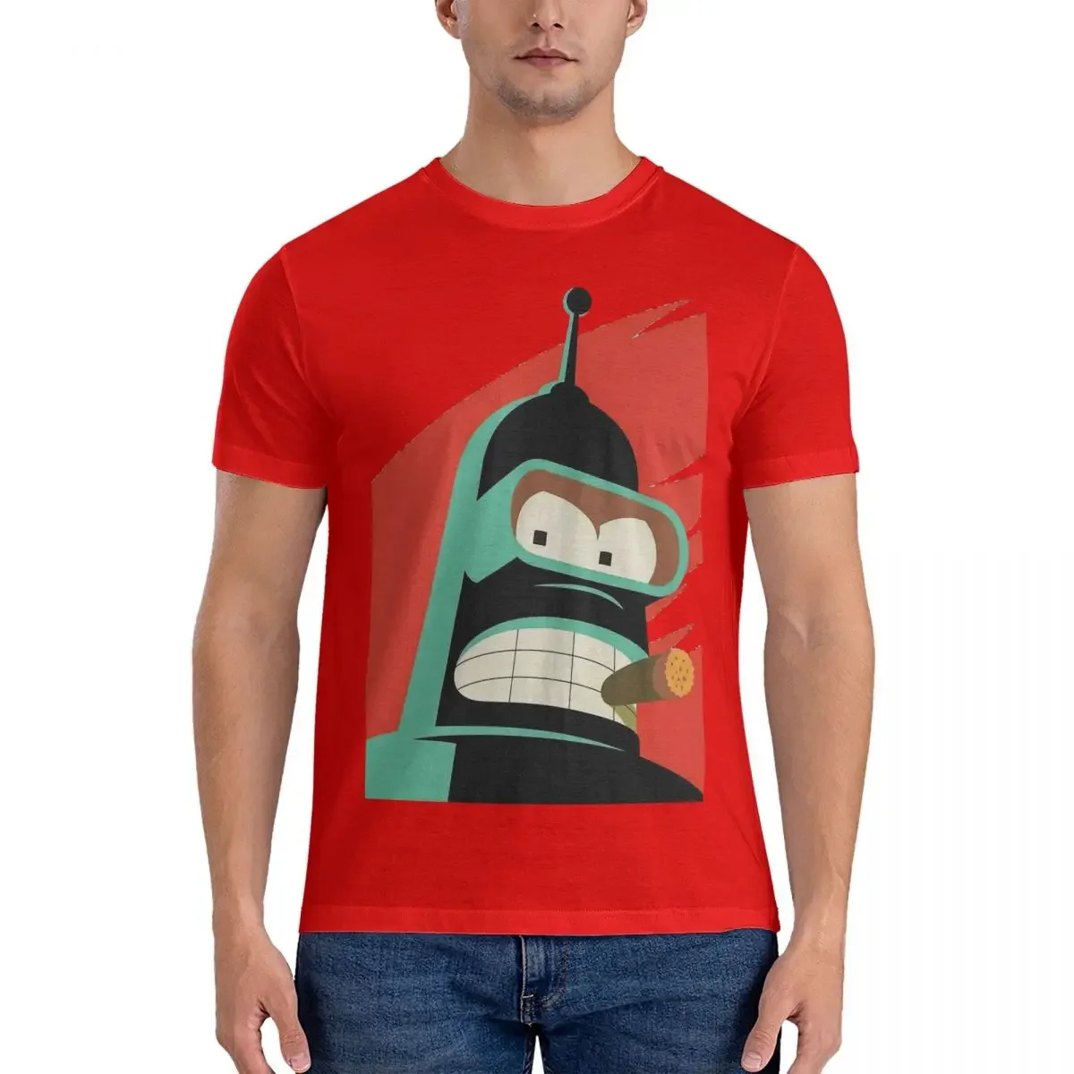 Cool Men's T Shirt Novelty Tees Short Sleeve O Neck  High Quality Cotton Adult Tops Funny Print New Style  Hot Sale Summer image 4