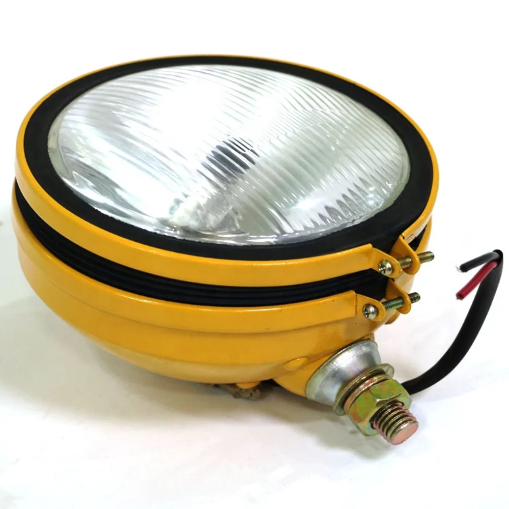 Construction Machinery Lamp Yellow Small Round Light For Excavator Working Lamp