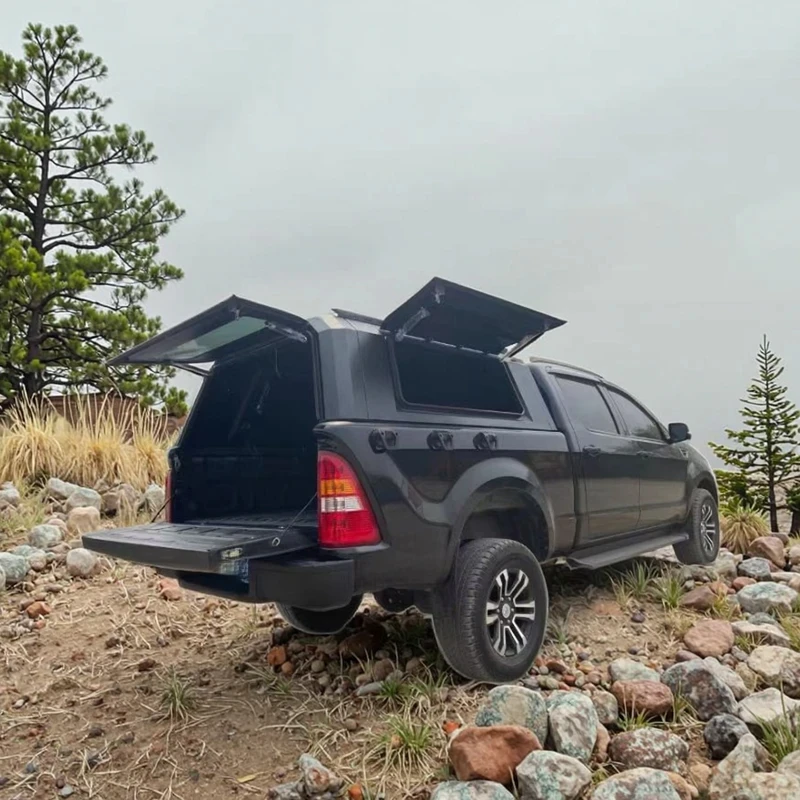 Aluminum Foldable Hardtop Cargo Canopy Waterproof Off Road Durable Heavy Duty Easy Installation Sturdy Universal Fit Practical