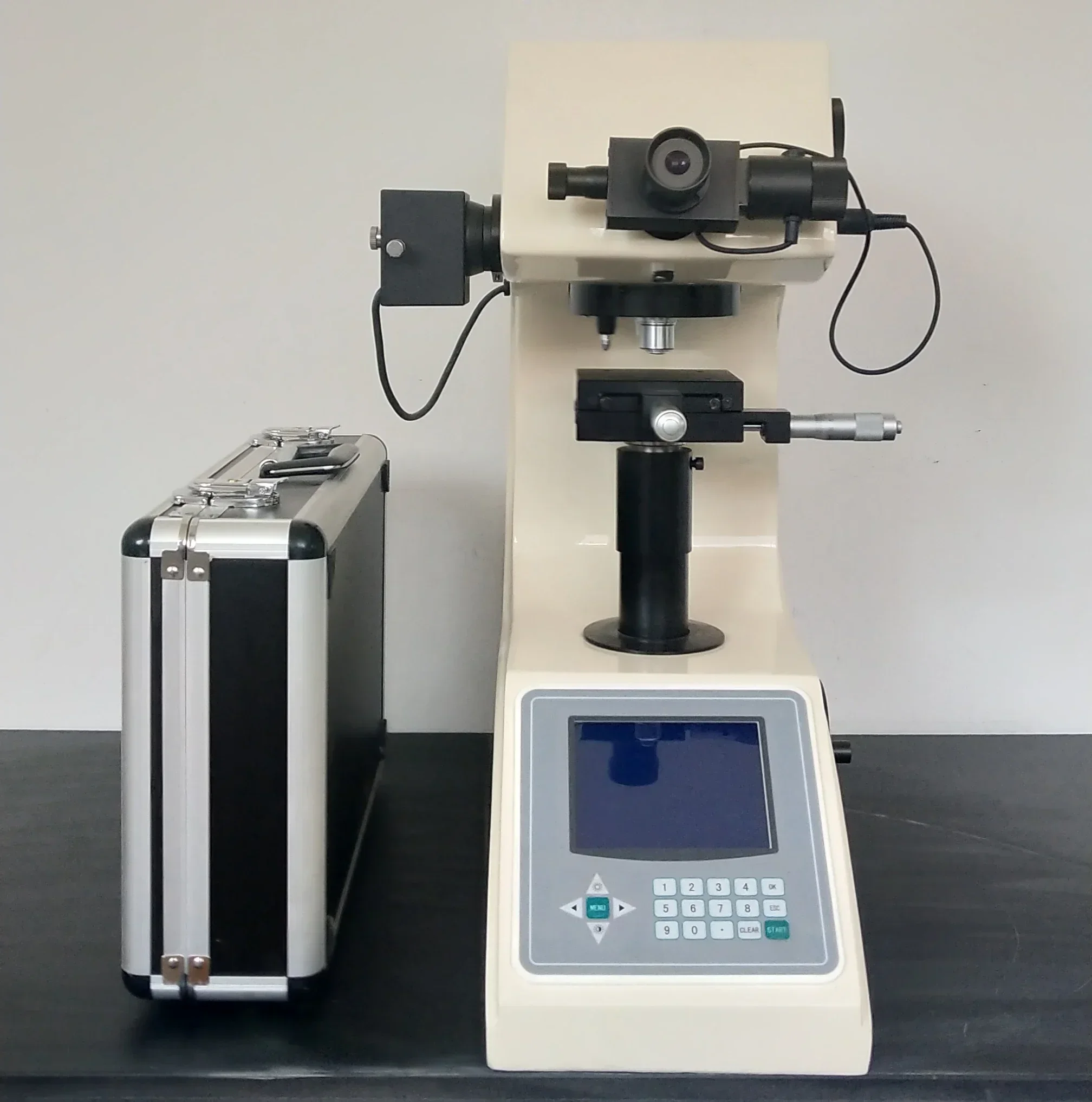 DTEC HVS-1000 Digital Micro Vickers Hardness Tester Desktop Type for Metal Hardness Test in Laboratory can match with CCD camera