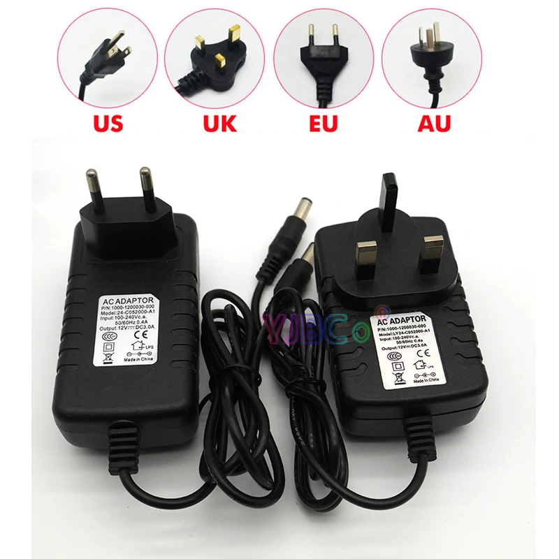 DC 5V 12V 24V Lighting LED Power Adapter with plug AC100-240V to DC 5V 12V 24V 1A 2A 3A 5A 6A 7A 8A 10A LED Strip Power Supply