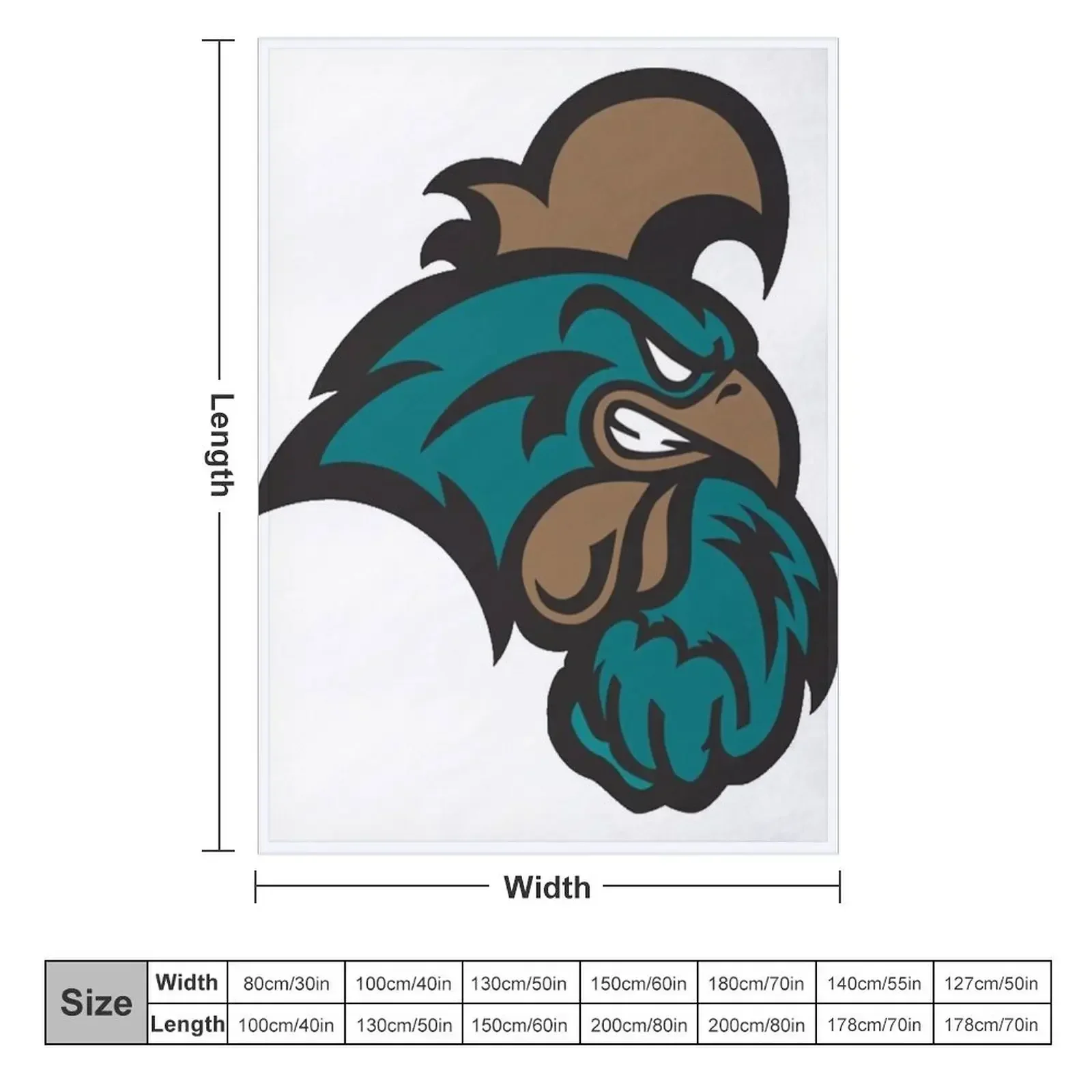 Coastal Carolina Chanticleers Throw Blanket christmas decoration Custom for winter valentine gift ideas Blankets