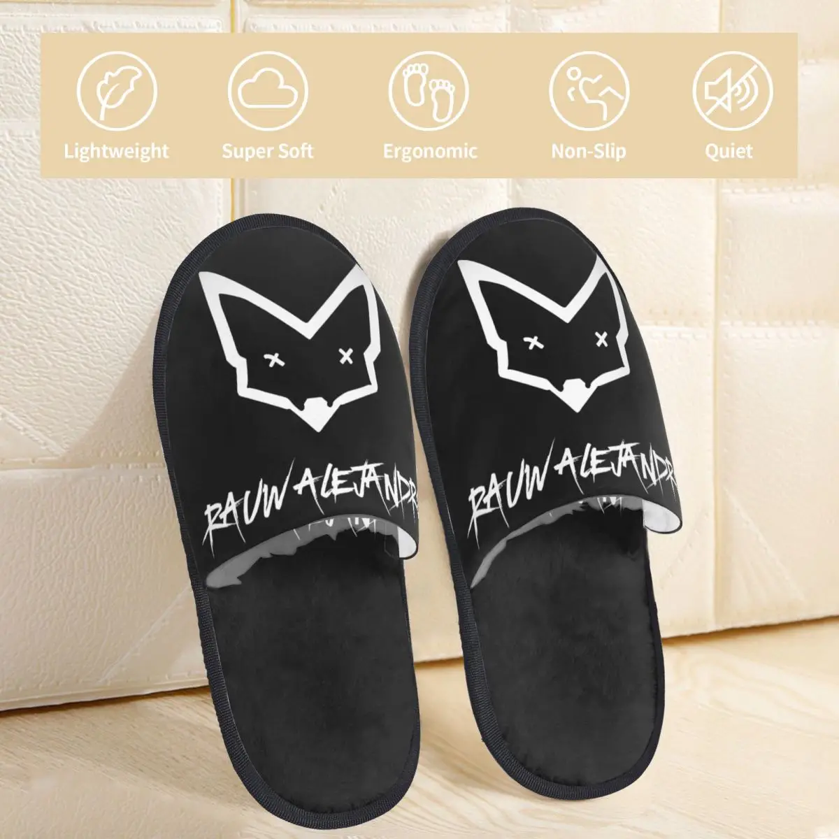 Raw Alejandro Men Women Furry Cosy printing pantoufle homme Home slippers