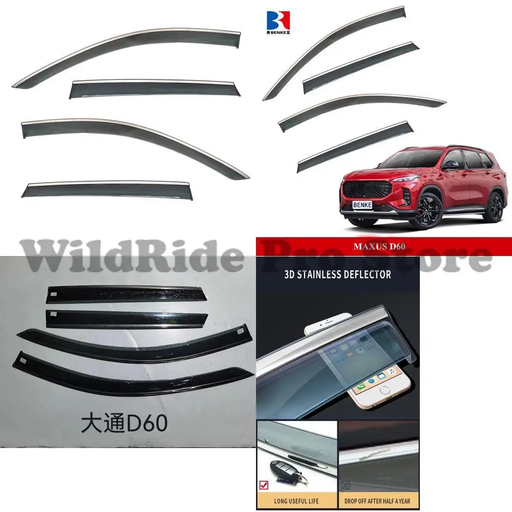 

1 set For MAXUS D60 Car Wind Deflector Wind Visors Rain Sun Guards Wind Deflectors Door Visor