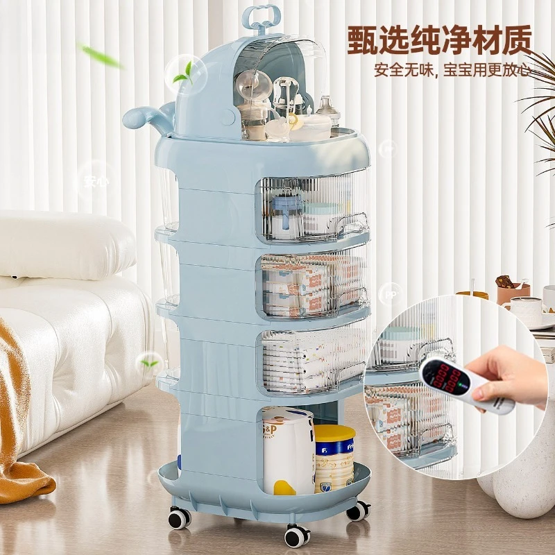 FOR Shelf Drawer Trolley Floor Bedside Mobile Snacks Multi-layer Storage Storage Rack