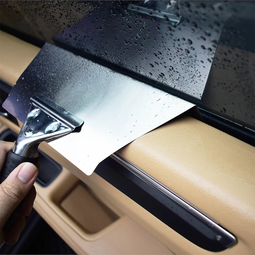 Window Tint Speed Loader Stainless Steel Scraper Glass Scratching Tool Car Film For Window Cleaning Car TPU PPF Film Install KNS